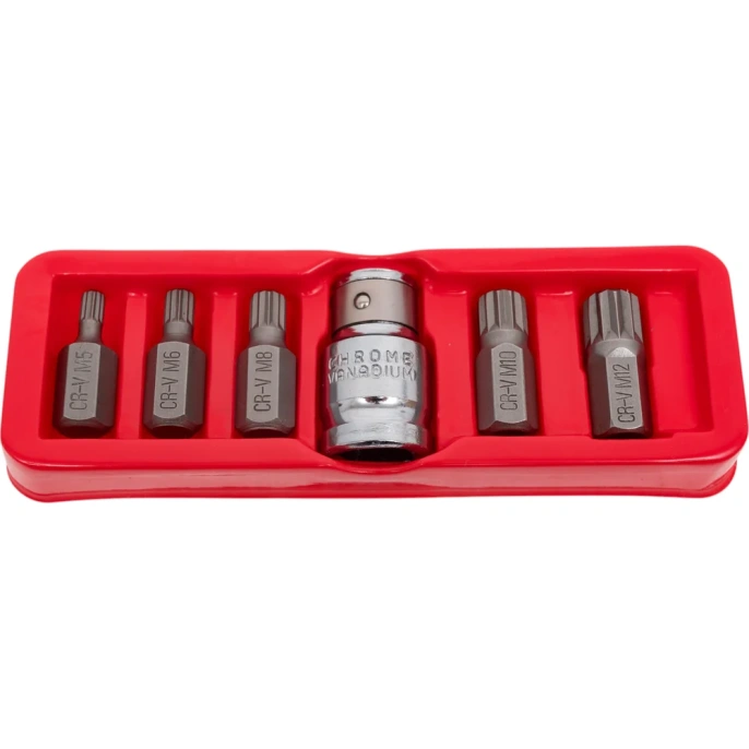 Набор специальных бит SPLINE (6 шт, М5-М12) VOREL 66760