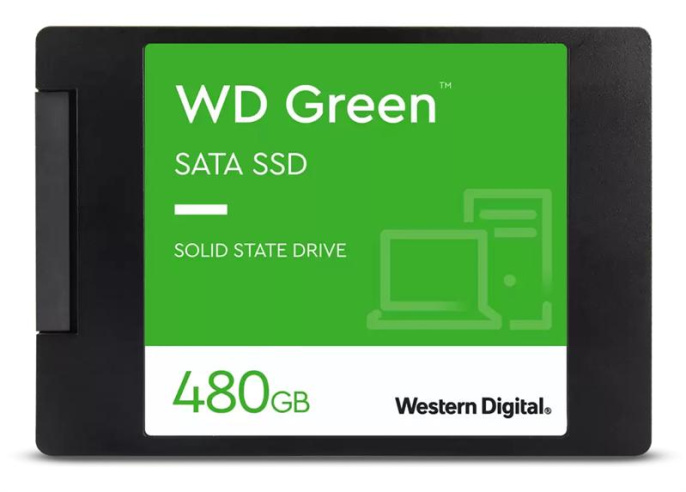 SSD накопитель WD Green WDS480G3G0A 480ГБ, 2.5", SATA III, SATA