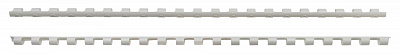 Пружины для переплета пластиковые Silwerhof d 6мм 2-20лист A4 белый (100шт) (1373584)