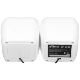 RITMIX SP-3010 white {RMS: 5 Вт 2 х 2,5 Вт , Диаметр динамиков: 2’’, Частотный диапазон: 100 -20 кГЦ, Отношение сигнал/шум: ?80 дБ}