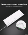Клавиатура Royal Kludge RK-R87 White/Gray/Red белый/серый/красный, механическая, проводная, горячая замена клавиш, подсветка RGB, красные свичи