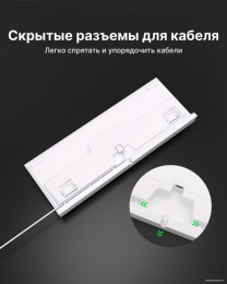 Клавиатура Royal Kludge RK-R87 White/Gray/Red белый/серый/красный, механическая, проводная, горячая замена клавиш, подсветка RGB, синие свичи
