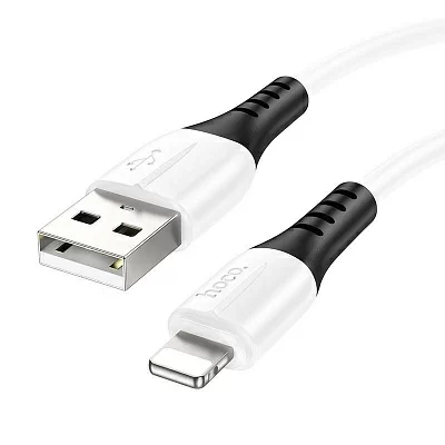 HOCO HC-68544 X82/ USB кабель Lightning/ 1m/ 2,4A/ Силикон/ White