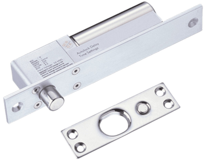 Электромагнитный замок Dahua DHI-ASF802 напряжение: 12 В, усилие на разрыв: 1000 кг, ресурс работы: 1000000 циклов, регулировка задержки: 0/3/6/9 с, размеры: 205x35x40мм