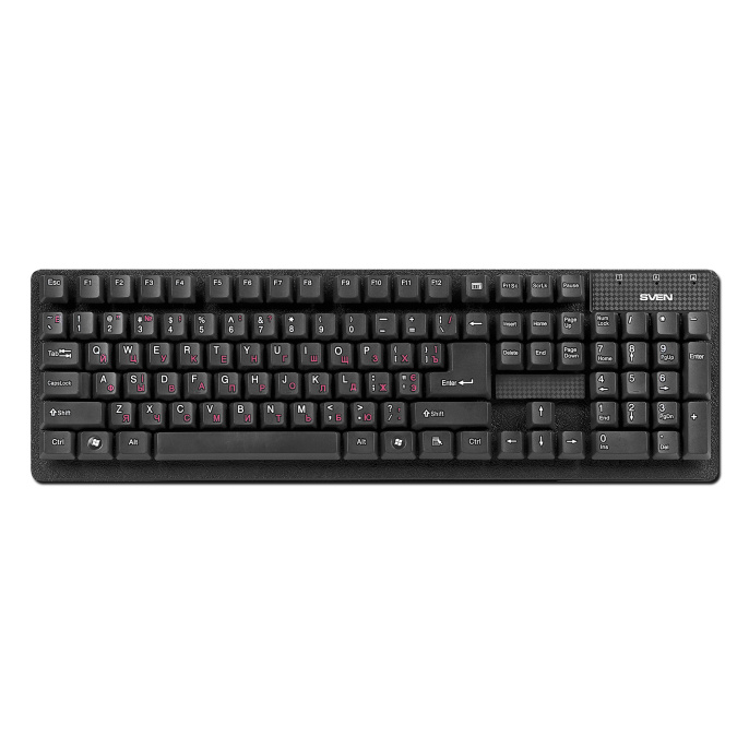 Клавиатура Sven Standard 301, USB, черный