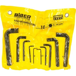 Набор имбусовых ключей 2-14мм Biber 90502 тов-085695