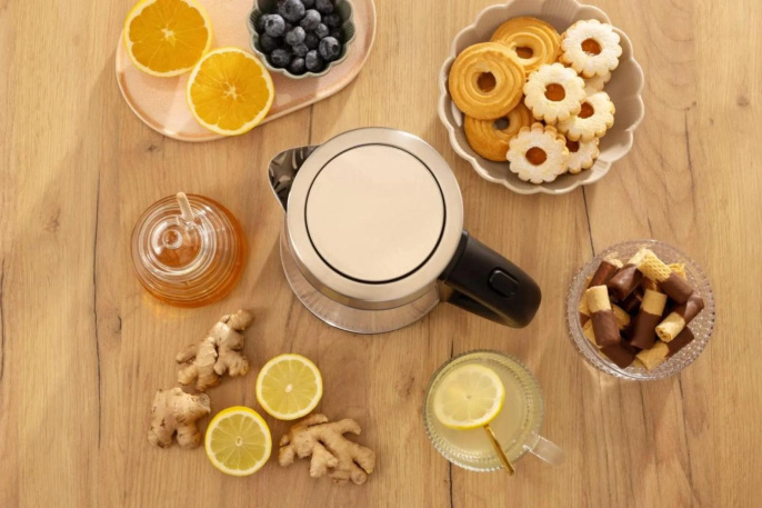 Чайник электрический Gorenje K17GDWII 1.7л. 2200Вт черный корпус: стекло/металл/пластик