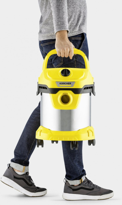 Строительный пылесос Karcher WD 2 Plus S V-15/4/18,  желтый [1.628-050.0]