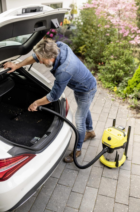 Строительный пылесос Karcher WD 3-18 S V-17/20 225Вт уборка: сухая/влажная желтый