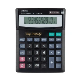 Настольный калькулятор Attache ATC-444-12F 12-разрядный черный 192x148x33 мм 1277747