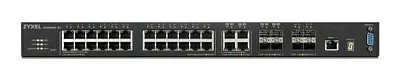 Коммутатор ZYXEL ZYXEL XGS4600-32F L3 Managed Switch, 24 port Gig SFP, 4 dual pers. and 4x 10G SFP+, stackable, dual PSU