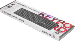 Клавиатура Defender HB-520, USB, мембранная, черный [45522]
