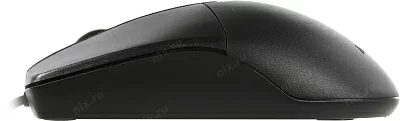 Мышь A4Tech OP-330S Black (полноразмерная мышь для ПК, БЕСШУМНАЯ, для правой и левой руки, проводная USB, сенсор оптический 1000 dpi, 3 кнопки, колесо с нажатием, длина провода -1,5м)