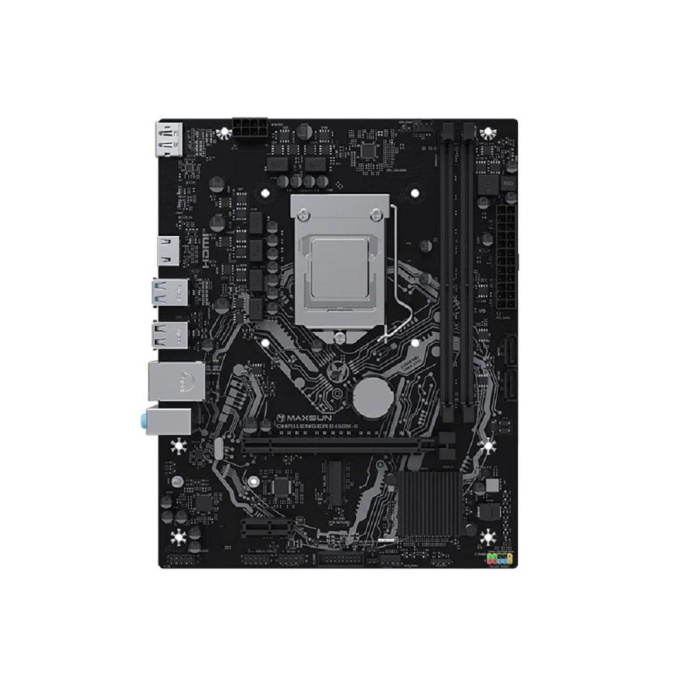 MAXSUN MS-Challenger B460M-D Socket 1200, mATX, 2*DDR4 64Gb , DP/HDMI, 2*SATA3, 1*M.2, 1xPCI-E x16 /1xPCI-E x, 4*USB 2.0, 2*USB 3.2 Gen1 , LAN 1*1G, RTL