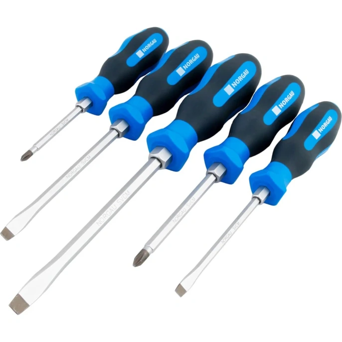 Набор усиленных шлицевых и крестовых отверток NORGAU NBS155K-1615-005 5 предметов 062215105