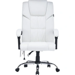Кресло CACTUS CS-CHR-OC02M-WT белый, экокожа, крестовина сталь 1884158