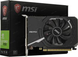 Видеокарта MSI NVIDIA  GeForce GT 1030 GT 1030 AERO ITX 2GD4 OC 2ГБ DDR4, OC,  Ret