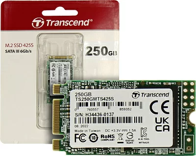 Твердотельный накопитель SSD 250 Gb M.2 2242 B&M 6Gb/s Transcend MTS425 TS250GMTS425S
