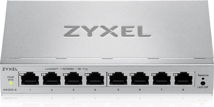 Коммутатор ZyXEL GS1200-8V3-EU0101F, управляемый