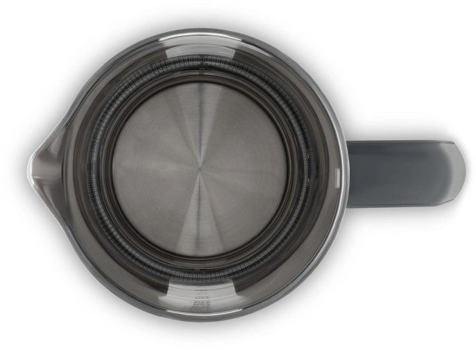 Чайник электрический Hyundai HYK-G4508 1.5л. 1700Вт серый/прозрачный корпус: стекло