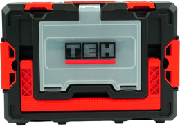 Дрель-шуруповерт TEH TDBL1020-2B (напряжение 20 В, обороты: 0-500/2100 об/мин, крутящий момент 100 нм, быстрозажимной патрон 13 мм, в комплекте крюк для ремня, комплектация: 2 шт акб 2 ач, зу, кейс stack)