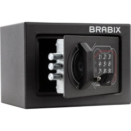Офисный мебельный сейф BRABIX SF-140EL 140х195х140 мм, электронный замок, черный 291141