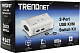 Переключатель TRENDnet TK-207K 2-port USB KVM Switch (клавиатураUSB+мышьUSB+VGA15pin)(+2 кабеля)