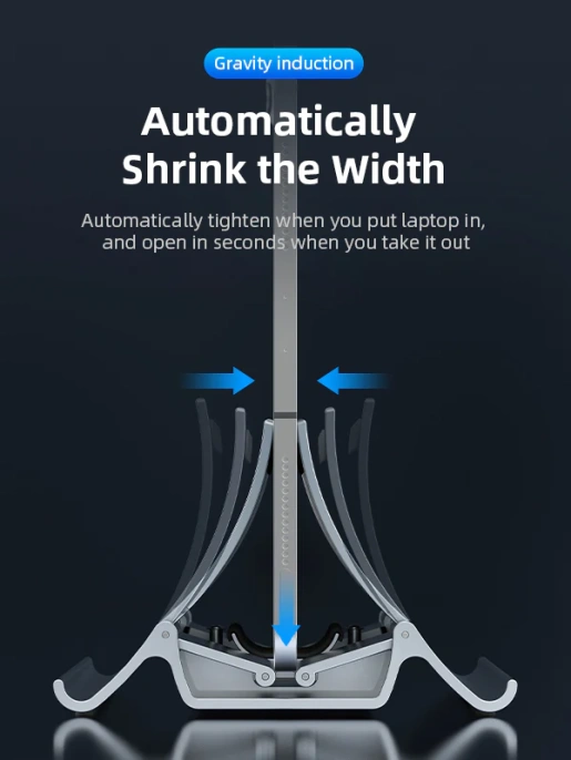 Вертикальная подставка CABLETIME CS15B (CT-VLP01-PA) для ноутбука, черный
