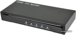 Разветвитель HDMI 1x4 Espada EDH12 с усилителем до 30м v1.4 поддержка 3D + б.п.