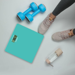 Напольные весы Scarlett SC-BS33E035, до 180кг, цвет: голубой