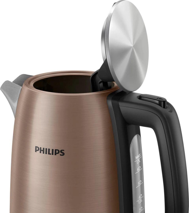 Чайник электрический Philips HD9355/92 1.7л. 1740Вт медный корпус: нерж.сталь/пластик