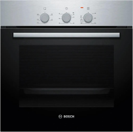 Духовой шкаф электрический Bosch HBF011BR0T,  71л,  дверца с 2 стеклами,  нержавеющая сталь