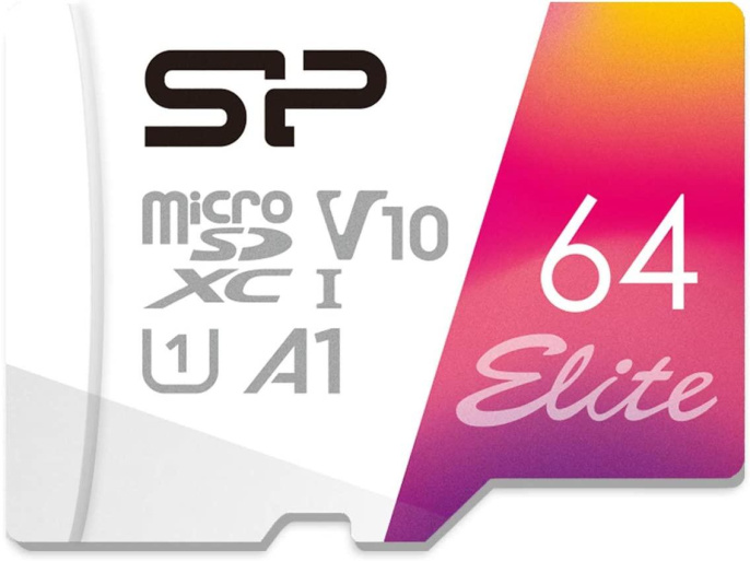 Карта памяти microSDXC UHS-I U1 Silicon Power Elite 64 ГБ, 100 МБ/с, Class 10, SP064GBSTXBV1V20SP,  1 шт., переходник SD