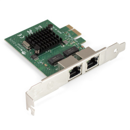 Сетевой адаптер ExeGate EXE-BCM5720 (PCI-E x1 v2.0, порты 2xRJ45, 10/100/1000Mbps, Gigabit Chipset Broadcom BCM5720) EX293452RUS