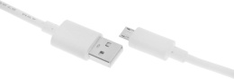 Кабель 2A Square USB m -micro USB m 0.75м белый (28240521)
