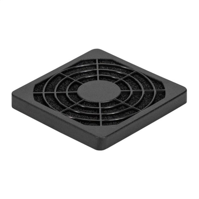 Exegate EX295252RUS Решетка для вентилятора с фильтром 60х60 ExeGate EG-060PSFB 60x60 мм, пластиковая, квадратная, с пылевым фильтром, черная
