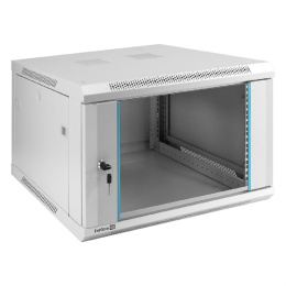 Exegate EX298600RUS Шкаф телекоммуникационный 19" настенный 6U ExeGate EC-WM-6U.600.G.GREY 19”, 6U, 600x600x370mm ШхГхВ , передняя дверь закаленное стекло, съемные боковые панели, пыле- и влагозащит