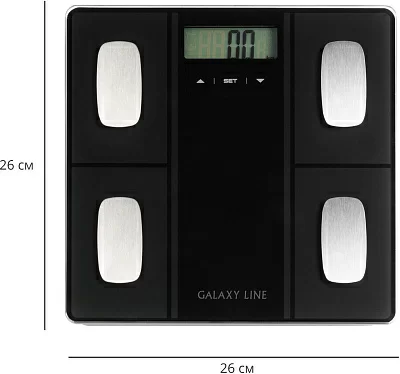 Весы напольные электронные Galaxy Line GL 4854 макс.150кг черный