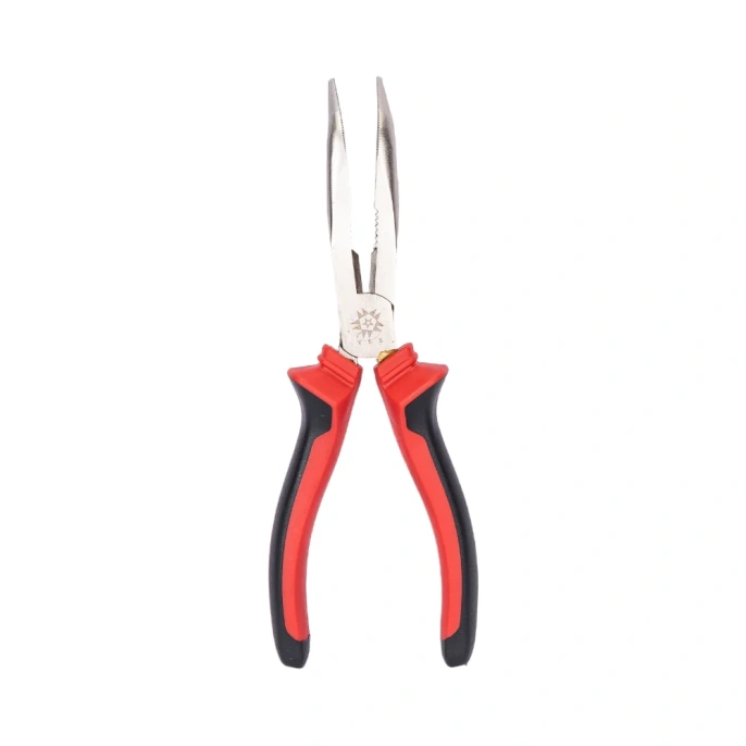 Плоскогубцы TLX 200 мм комбин. с декор. ручками удл. отогнут. губки JS21004-8 66370