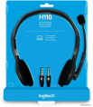 Наушники с микрофоном Logitech H110 темно-серый/черный 1.8м накладные оголовье 981-000472/981-000271
