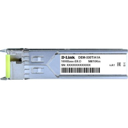 Трансивер D-Link 330T/10KM/A1A оптич. SFP SM Tx:1550нм Rx:1310нм до 10км