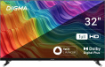 32" Телевизор Digma DM-LED32SBB33 FULL HD, СМАРТ ТВ, YaOS, черный