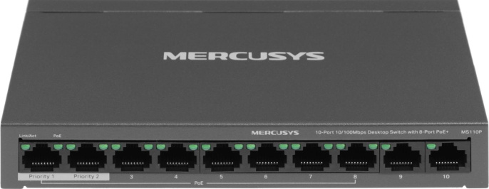 Коммутатор MERCUSYS MS110P, неуправляемый