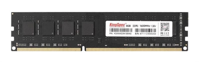 Оперативная память KINGSPEC KS1600D3P13508G DDR3L -  1x 8ГБ 1600МГц, DIMM,  Ret