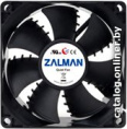 Вентилятор для корпуса Zalman ZM-F1 Plus SF Чёрный крепление на винтах, подшипник скольжения sleeve , 2000об/мин, 23dB A , 80х80х25мм, 60г