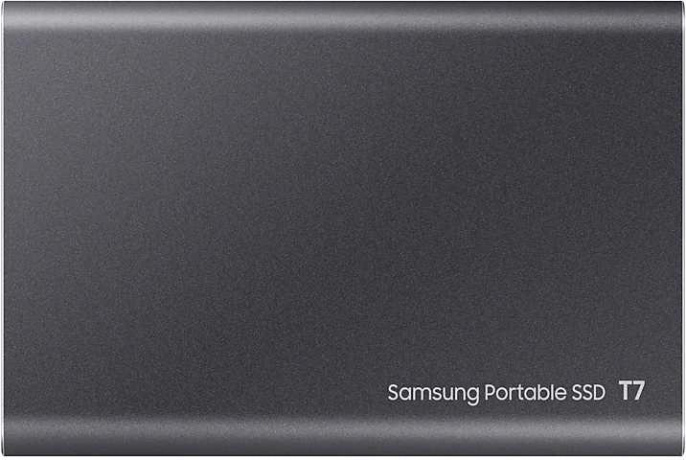 Внешний диск SSD Samsung T7 4ТБ MU-PC4T0T/WW, USB 3.2 Gen 2, запись - 1000МБ/с, чтение - 1050МБ/с, черный