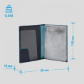 Обложка для документов Piquadro Blue Square PP5256B2/BLU2 синий кожа натуральная