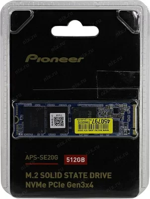 Накопитель SSD 512 Gb M.2 2280 M Pioneer APS-SE20G-512 3D TLC