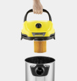Строительный пылесос Karcher WD 3-18 S V-17/20 225Вт уборка: сухая/влажная желтый