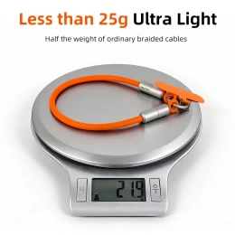 Ремешок на запястье с кабелем CABLETIME CU46P (CT-CL60-ASP) 0.3м USB-C PD60W фиолетовый
